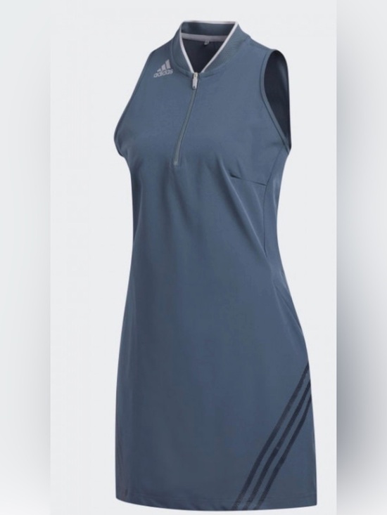 adidas Dresses & Skirts - Adidas Women’s Golf/Tennis Dress Size S Sleeveless Quarter-Zip Blue Athletic